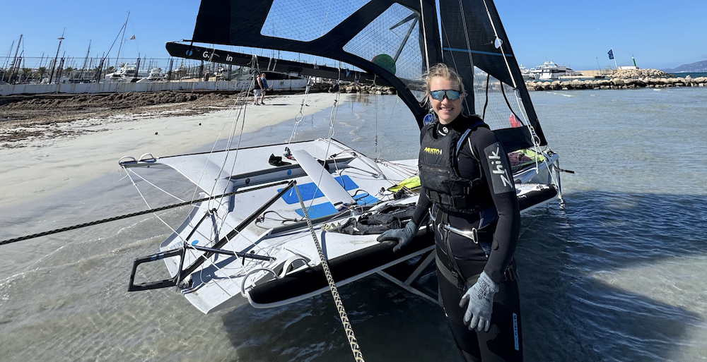 Nanna debut i 49fx på Mallorca